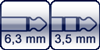 Winkelklinke 3p. 3,5mm<br>Mono-Kl. 2pol.