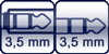 Klinkenbuchse 3p. 3,5 mm<br>Klinke 3p. 3,5 mm