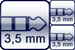 Mini-Klinke 3p.<br>2x Mini-Klinke 3p.