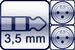 Winkel-Mini-Klinke 3p.<br>2x XLR 3p. male