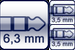 Klinke 3p.<br>2x Mini-Klinkenbuchse 3p.