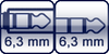 Klinkenbuchse 3p.<br>Winkel-Kl. 3p. 6,3mm