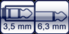 Mini-Klinkenbuchse 3p.<br>Klinke 2p.