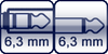 Klinkenbuchse<br>Klinke 2p. 6,3 mm