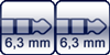 Winkel-Klinke 3p. 6,3mm<br>Klinke 3p. 6,3mm