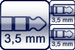 Mini-Klinke 3p.<br>2x Mini-Kl.-Buchse 2p.