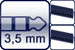 Mini-Klinke 3p.<br>2x Euroblock 3p.