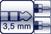 Mini-Winkel-Klinke 3p.<br>2x Cinch