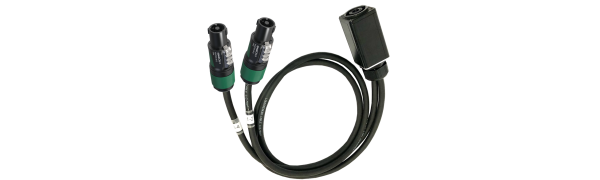MTI Speakon-Adapter, 8p./2x 4p., 1,0 m