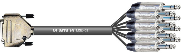 MTI First Class Analog-Loom, D-Sub-male 25p./Klinke 3p., 8Ch.