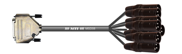 MTI Digital-Loom, D-Sub-male 25p./XLR-male, APO
