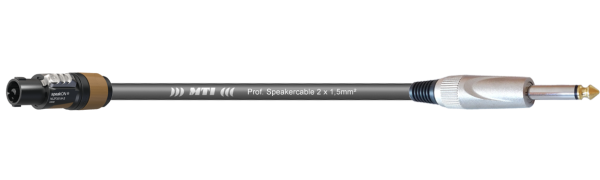 MTI Speakercable, 2x1,5mm², Speakon/Klinke