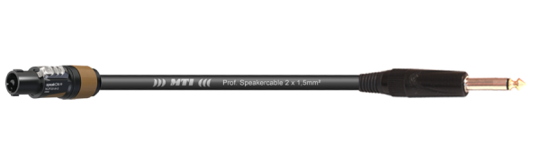 MTI Speakercable, 2x1,5mm², Speakon/Klinke