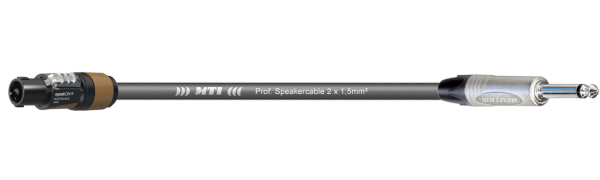 MTI Speakercable, 2x 1,5 mm², Neutrik Speakon/Klinke