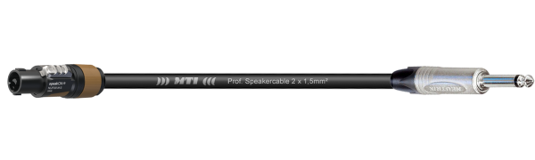MTI Speakercable, 2x 1,5 mm², Neutrik Speakon/Klinke