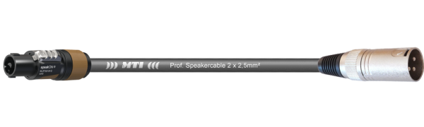 MTI Speakercable, 2x2,5mm², Speakon/XLR-male