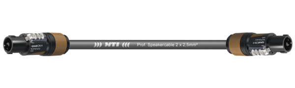 MTI Speakercable, 2x2,5mm² O.F.C., Speakon, anthrazit