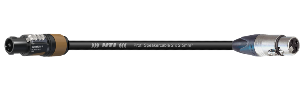 MTI Speakercable, 2x 2,5 mm², Neutrik Speakon/XLR-fem.