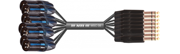 MTI Analog-Loom, XLR-male/Klinke 3p., 8Ch.