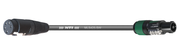 d&b/MTI-LS-Adapter AP5-fem. / Speakon-4pol., 0,25 m