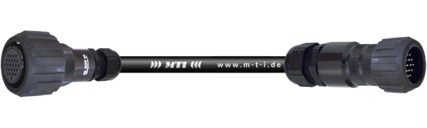 Multicore-Kabel TL25 fem. m.Ü./male m.Ü., 8-Ch.