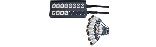 MUKOSYS, 8 In / 4 Out, Neutrik XLR-fem./male 3p.,AES/EBU, 10,0 m