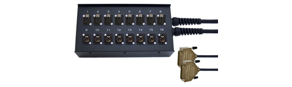 MUKOSYS, 8 In / 8 Out, Neutrik XLR, 2x Sub-D25p. AES/EBU 1,0 m