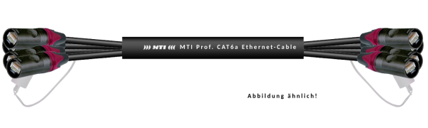 MTI/Belden CAT6E Ethernet-4-fach-Multicore, Neutrik EtherCon NE8MX-6, 20,0 m