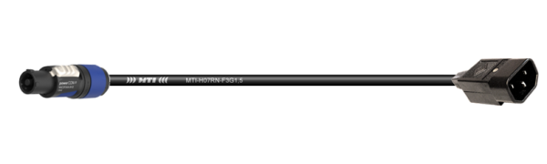 Zuleitung, Kaltger.-Stecker St./Powercon bl., 3x 1,5mm²