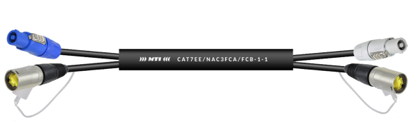 MTI CAT7 AWG26/7, 2x Ethercon/PowerCon fem./male 3x 1,5 mm², 16,0 m