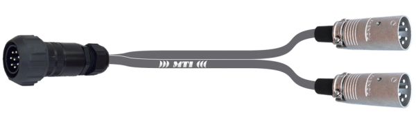 d&b/MTI LS-Breakout-Adapter PACOM 8pol. male mit Ü./2x EP5-male, 1,0 m