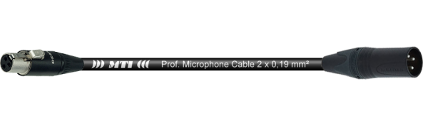 MTI Digital Micro-Cable, Mini-XLR-fem. 3p./XLR 3p. sw.