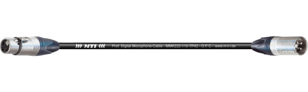MTI Digital Micro-Cable, XLR-fem./male 3p., 2x 6 cm TS
