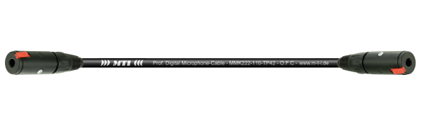 MTI Digital Micro-Cable, 2x Kl.-Buchse, schwarz, 2,0 m