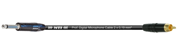 MTI Digital Micro-Cable, Klinke 2p./RCA Cinchstecker, 2,0 m
