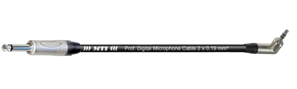 MTI Digital Micro-Cable, Winkel-Mini-Klinke 3p./ Mono-Kl. 2pol., 5,0 m
