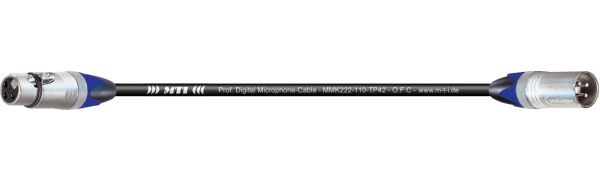 MTI Digital Micro-Cable, XLR-fem./male 3p., 1,0 m,XXCR,BXX-6