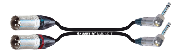 MTI Twinline, 2x XLR-male/W.-Klinke 2p., 1,5 m