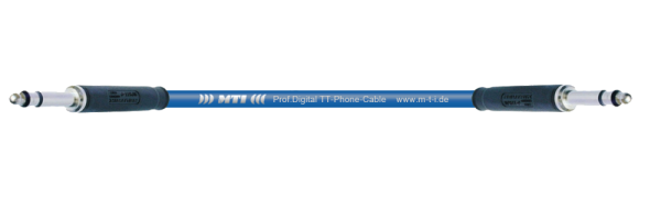 MTI Digital TT-Phone-Cable, blau, Neutrik, Löttechnik, 0,3 m