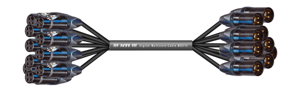 MTI First Class Analog-Loom, XLR-fem./male 3p., Goldkte., 10Ch., 4,0 m