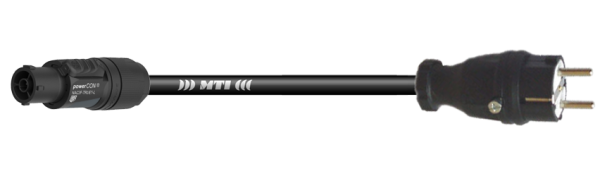 MTI-TITANEX Lastverlängerung, Schuko St. Gummi/PowerCon True1, 3x 2,5mm²