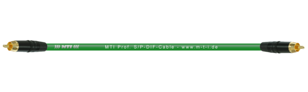 MTI S/PDIF-Cable, 2x Cinch-St., Goldkkte., grün