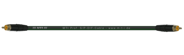 MTI S/PDIF-Cable, 2x Cinch-St., Goldkkte., schwarz
