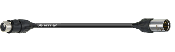 MTI Prof. DMX-Cable, XLR-fem./male 5p., IP65/UL50E