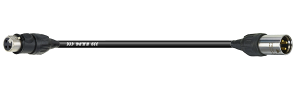 MTI Prof. DMX-Cable, Neutrik XLR-fem./male 3pol. IP65/UL50E