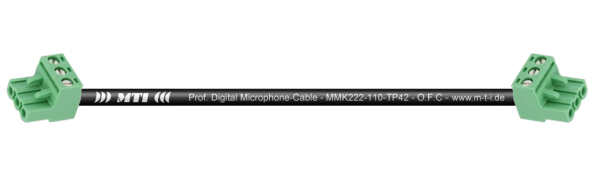 MTI Digital Audio Patchcable, 2x Euroblock 3p., 0,6 m