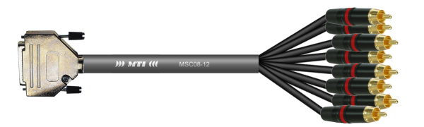 MTI Analog-Loom, D-Sub 25p. male/RCA-Cinchstecker , 8Ch.