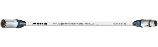 MTI Prof. DMX-Cable, XLR-fem./male 5p., weiss, 2,0 m