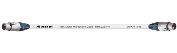 MTI Prof. DMX-Cable, 2x XLR-fem. 5p., weiss, 1,0 m
