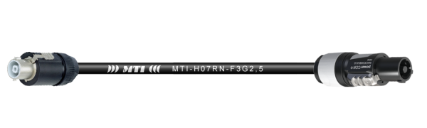 Zuleitung, Neutrik 32 A.i/Powercon gr., 3x 2,5 mm², 1,0 m